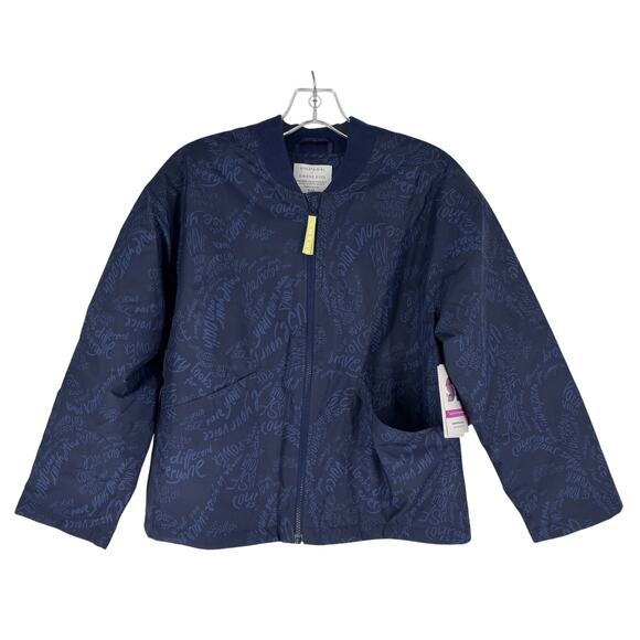 NEW Athleta Girl Simone Biles Convertible Jacket XL (14) Navy Blue NWT $99 MSRP - Picture 6 of 16